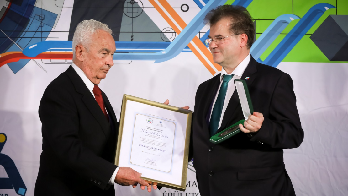 MÉgKSZ Épületgépészetért díj - Németh László (ENSI Kft.)