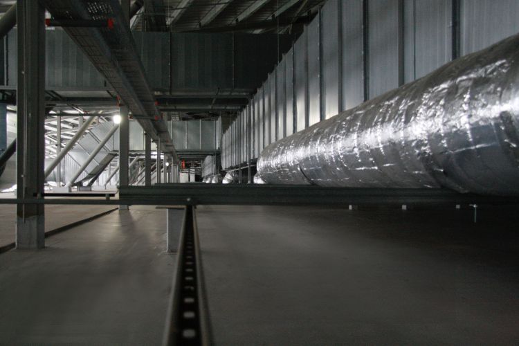 ALBA Aréna, tető, légtechnika