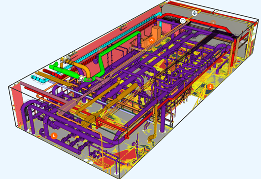 Mercedes gyár Gépház emeleti átnézeti terve