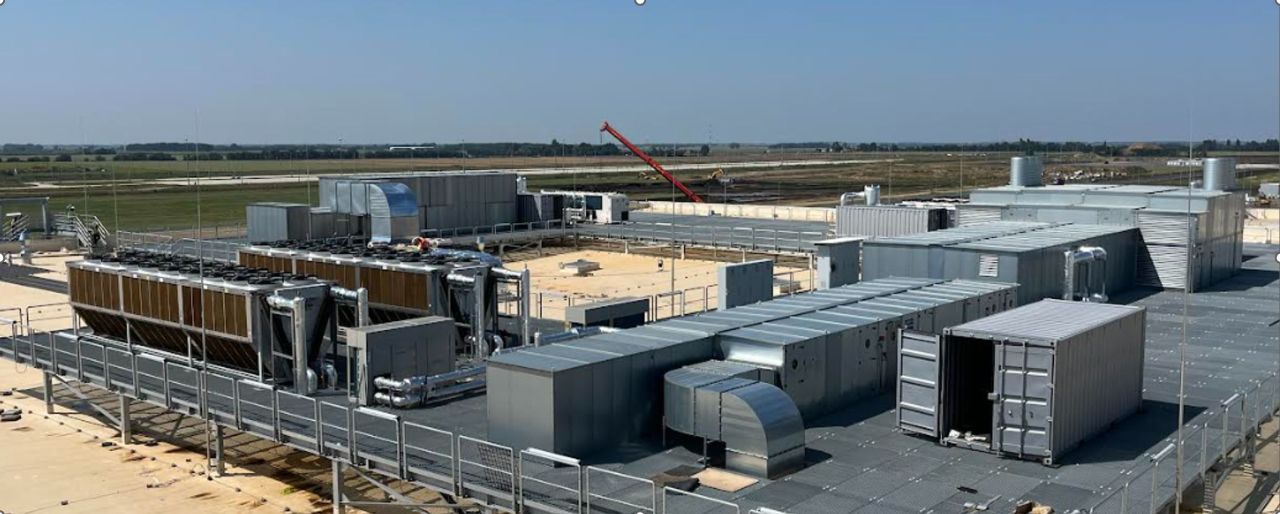 A tető gépháza - látkép